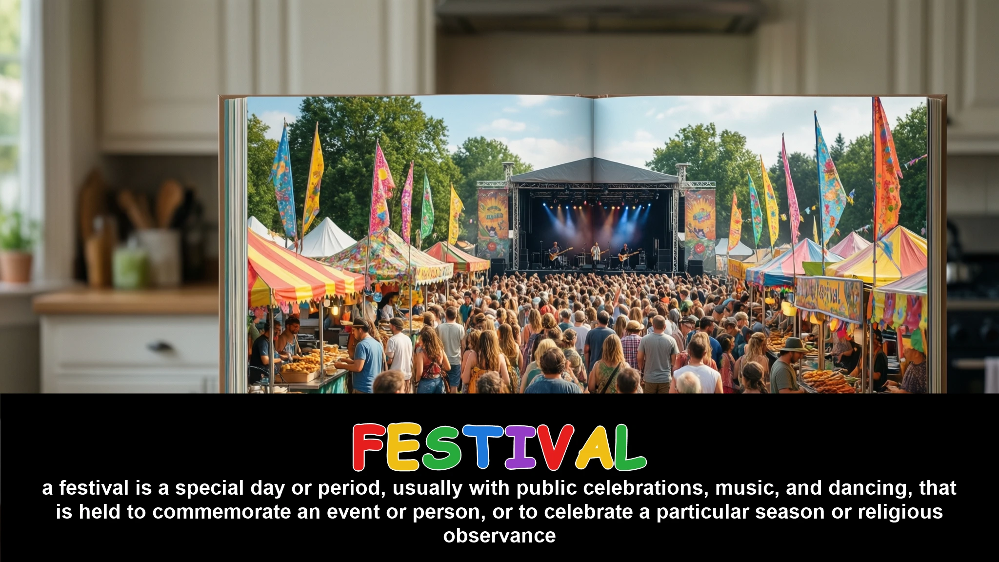 English Illustration for festival